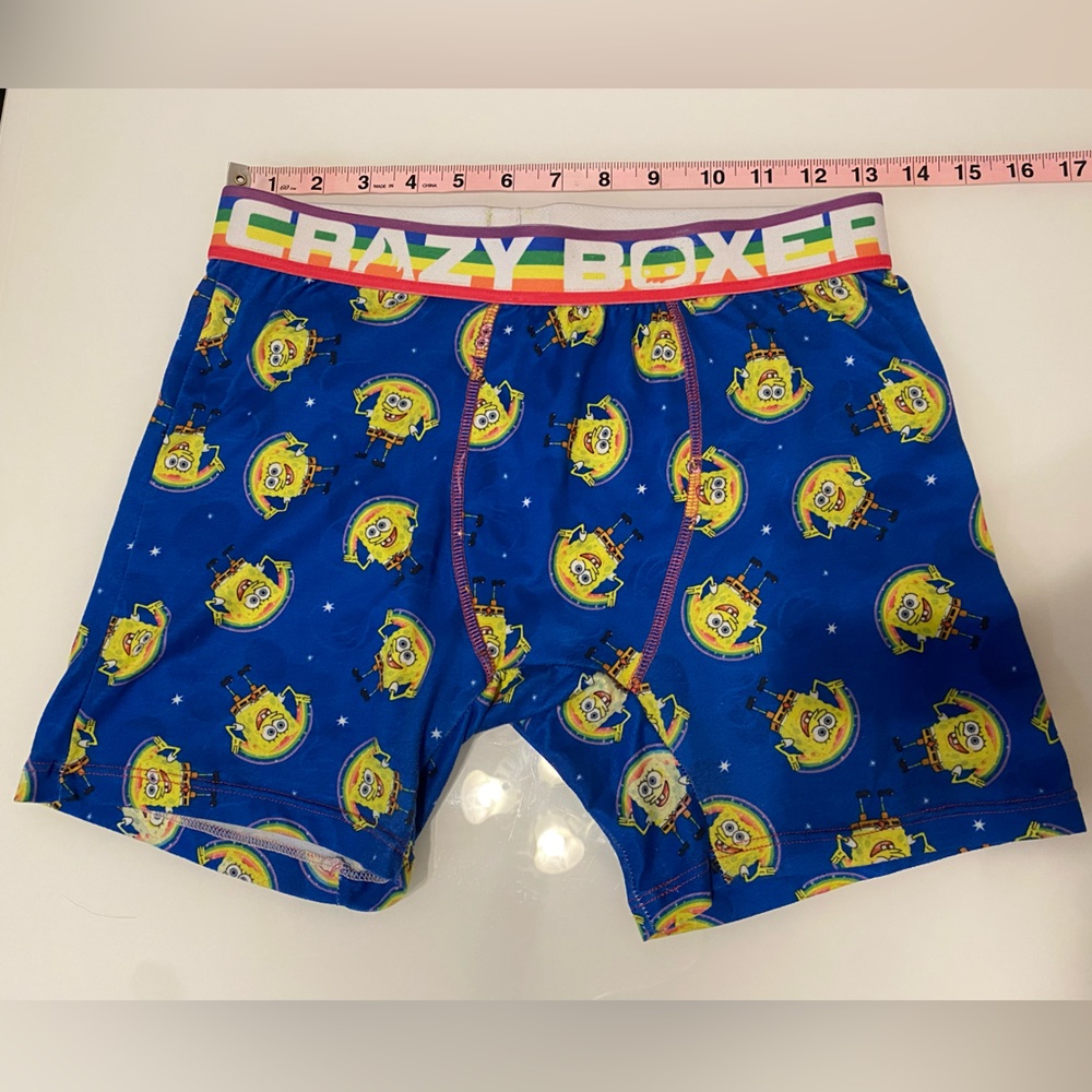 rainbow spongebob boxers